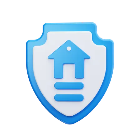 Inundación con escudo  3D Icon