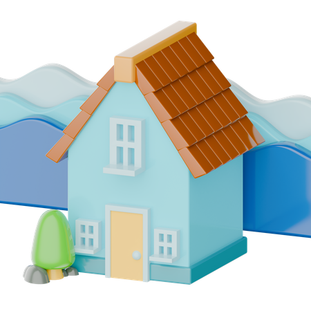Inundación en el hogar  3D Icon