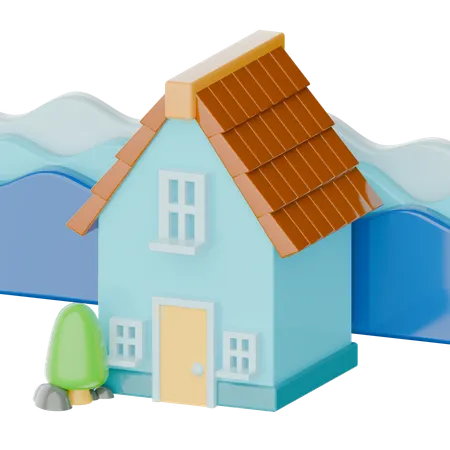 Inundación en el hogar  3D Icon
