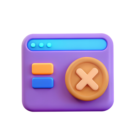 Invalid Input  3D Icon