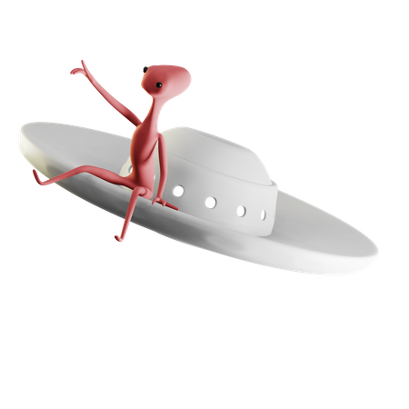 Invasor alienígena  3D Icon