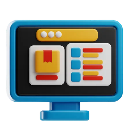 在庫管理  3D Icon