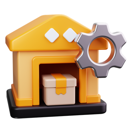 在庫管理  3D Icon