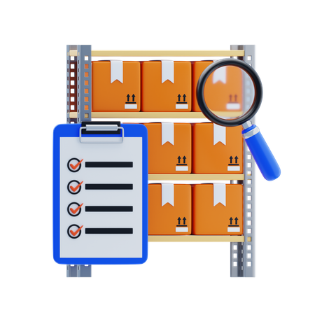 Inventory Management  3D Icon