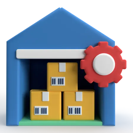 Inventory Management  3D Icon