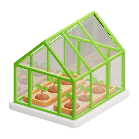 Casa verde  3D Icon