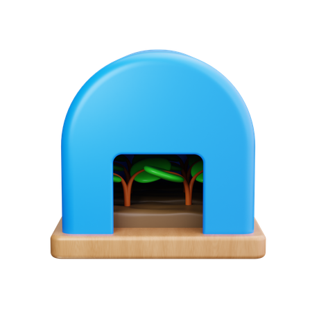 Casa verde  3D Icon