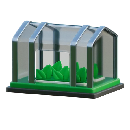 Casa verde  3D Icon