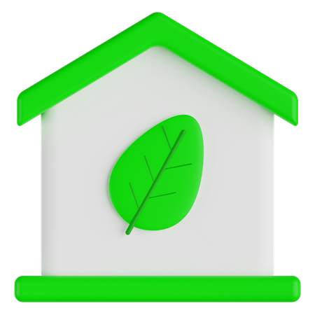 Casa verde  3D Illustration