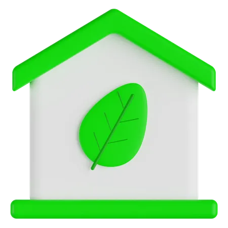 Casa verde  3D Illustration