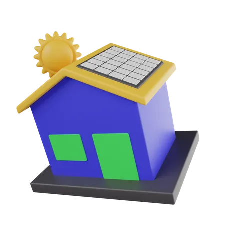 Casa verde  3D Icon