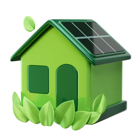 Casa verde  3D Icon