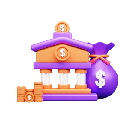 Inversión bancaria  3D Icon