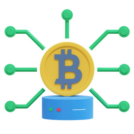 Inversión bitcoin  3D Icon