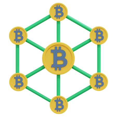 Inversión bitcoin  3D Icon