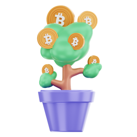 Inversión bitcoin  3D Icon