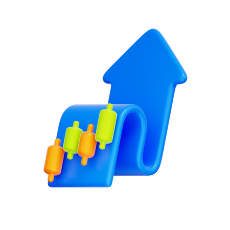 Inversión de crecimiento  3D Icon