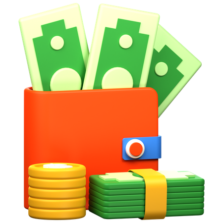 Inversión de dinero  3D Icon