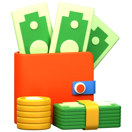 Inversión de dinero  3D Icon