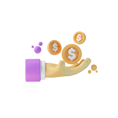 Inversión de dinero  3D Icon