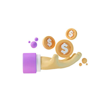 Inversión de dinero  3D Icon