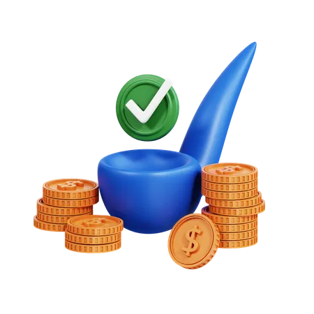 Inversión de dinero  3D Icon