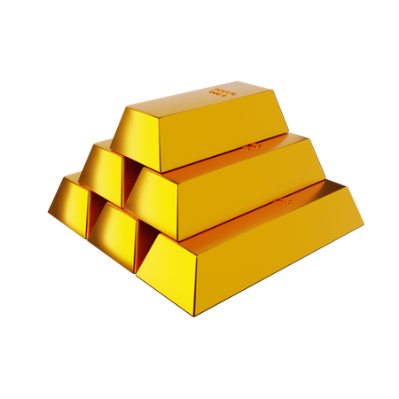 Inversión de miles de millones de oro  3D Icon