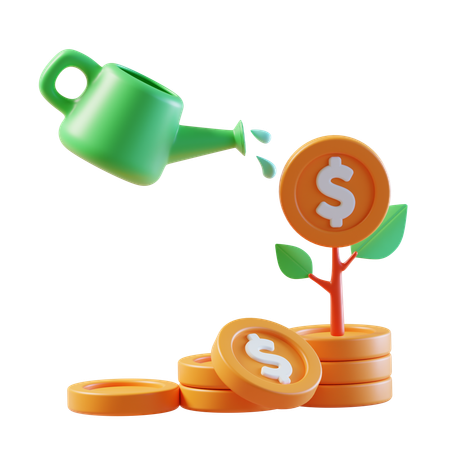 Dinero de inversión  3D Icon