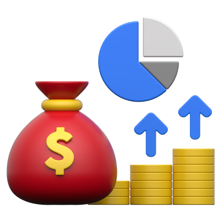 Inversión de las empresas  3D Icon
