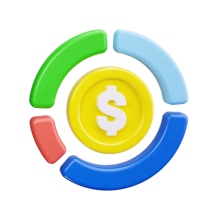 Inversión financiera  3D Icon