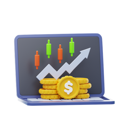 Inversión financiera  3D Icon