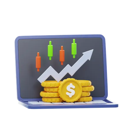 Inversión financiera  3D Icon