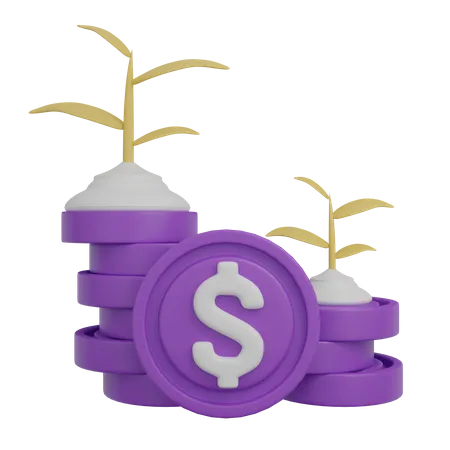 Inversión financiera  3D Icon