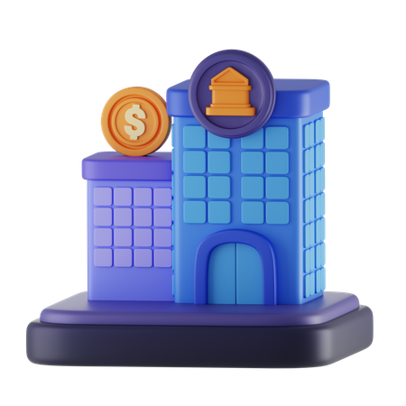 Inversión en propiedades  3D Icon