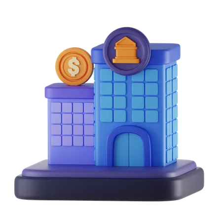 Inversión en propiedades  3D Icon