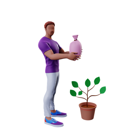 Inversión de las empresas  3D Illustration