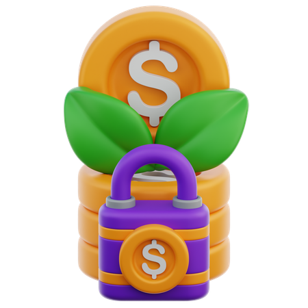 Seguridad de la inversión  3D Icon