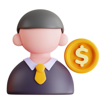 Inversor financiero  3D Icon