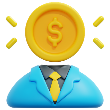 Inversor financiero  3D Icon