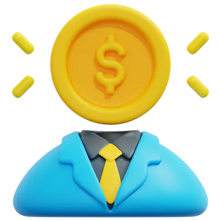 Inversor financiero  3D Icon