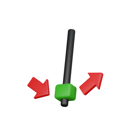 Inverted hammer  3D Icon