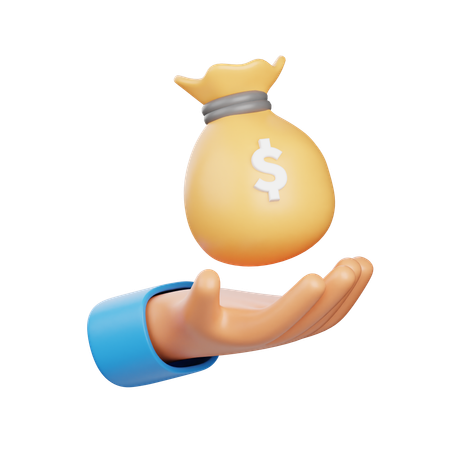 Invertir dinero  3D Icon