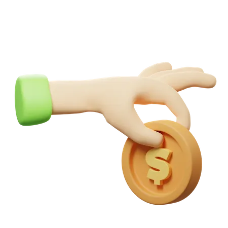 Invertir dinero  3D Icon
