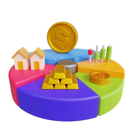 Invesment Portofolio  3D Icon