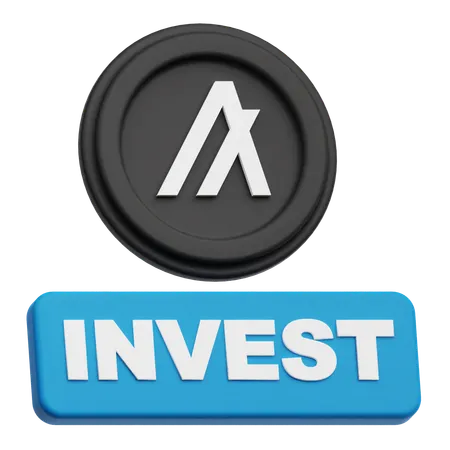 Invest Algorand Token  3D Icon