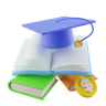 financial education 3d logo