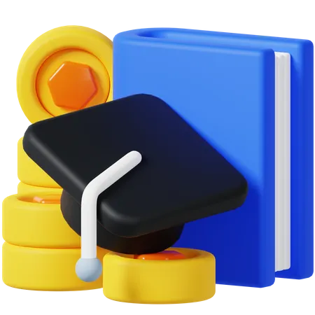 Invest For Education 3 D Icon 3D Icon