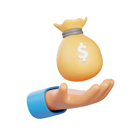Invest Money  3D Icon