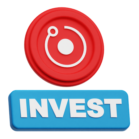 Invest Render Token  3D Icon