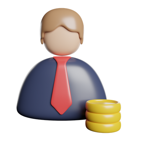 Investidor  3D Icon